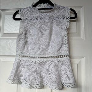 Wildfire White Lace Top